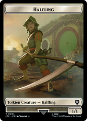 Halfling // Treasure Token [The Lord of the Rings: Tales of Middle-Earth Commander Tokens] | Play N Trade Winnipeg