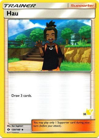 Hau (120/149) (Pikachu Stamp #33) [Battle Academy 2020] | Play N Trade Winnipeg