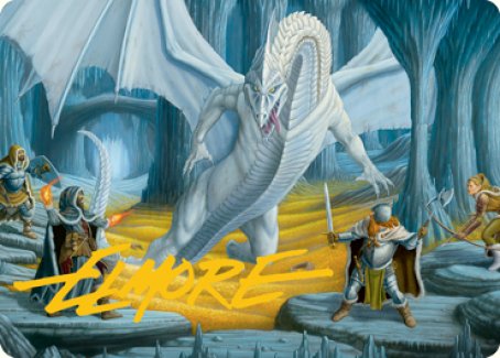 Cave of the Frost Dragon Art Card (Gold-Stamped Signature) [Dungeons & Dragons: Adventures in the Forgotten Realms Art Series] | Play N Trade Winnipeg