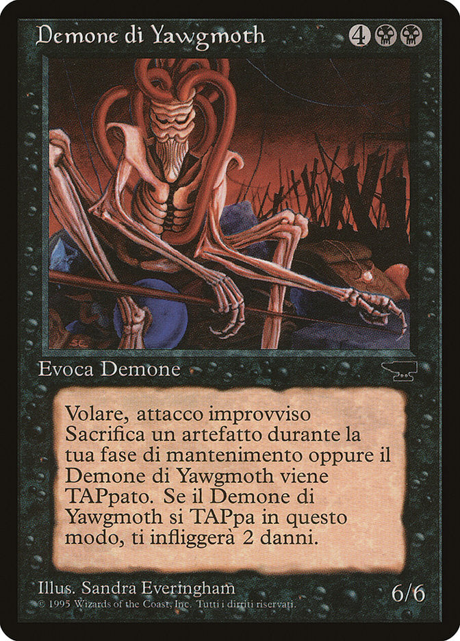 Yawgmoth Demon (Italian) [Rinascimento] | Play N Trade Winnipeg