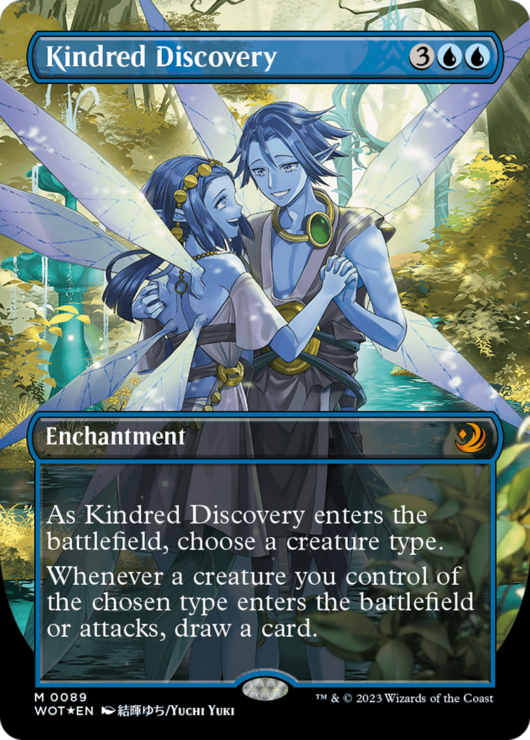 Kindred Discovery (Anime Borderless) (Confetti Foil) [Wilds of Eldraine: Enchanting Tales] | Play N Trade Winnipeg