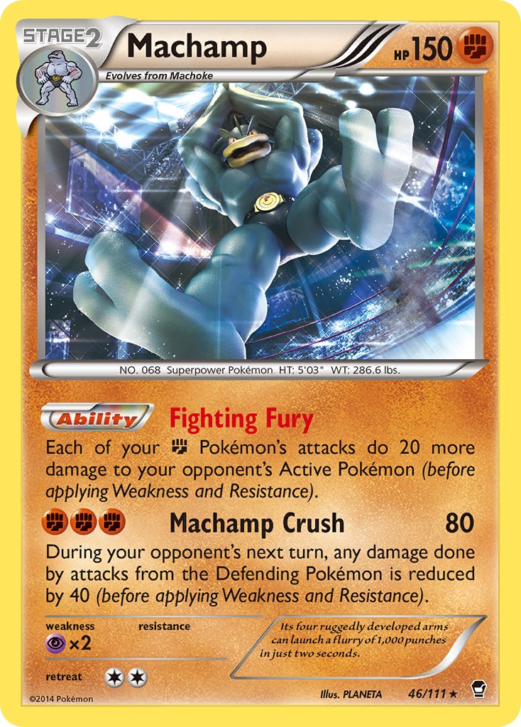 Machamp (46/111) (Cosmos Holo) (Blister Exclusive) [XY: Furious Fists] | Play N Trade Winnipeg