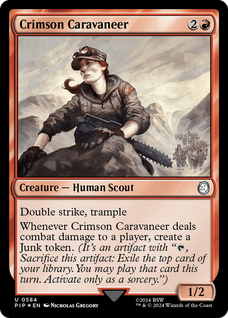 Crimson Caravaneer (Surge Foil) [Fallout] | Play N Trade Winnipeg