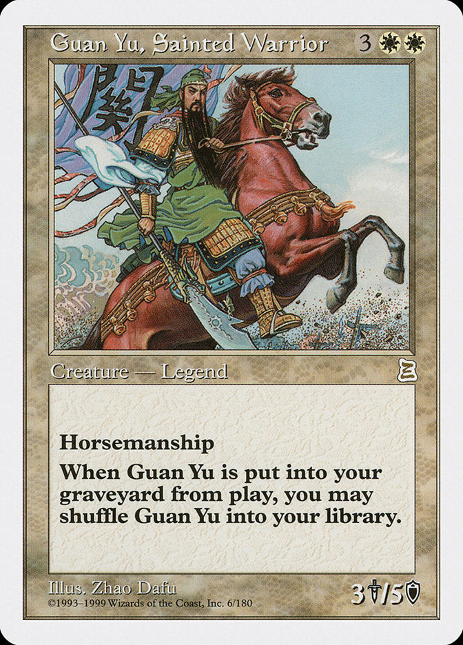 Guan Yu, Sainted Warrior [Portal Three Kingdoms] | Play N Trade Winnipeg