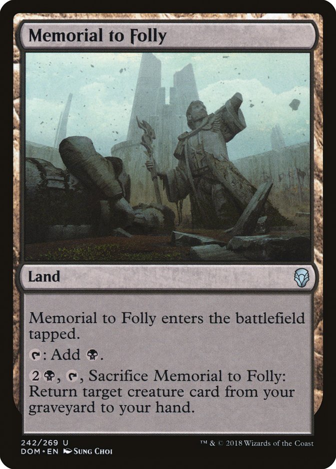 Memorial to Folly [Dominaria] | Play N Trade Winnipeg