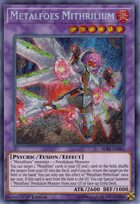 Metalfoes Mithrilium [BLRR-EN082] Secret Rare | Play N Trade Winnipeg