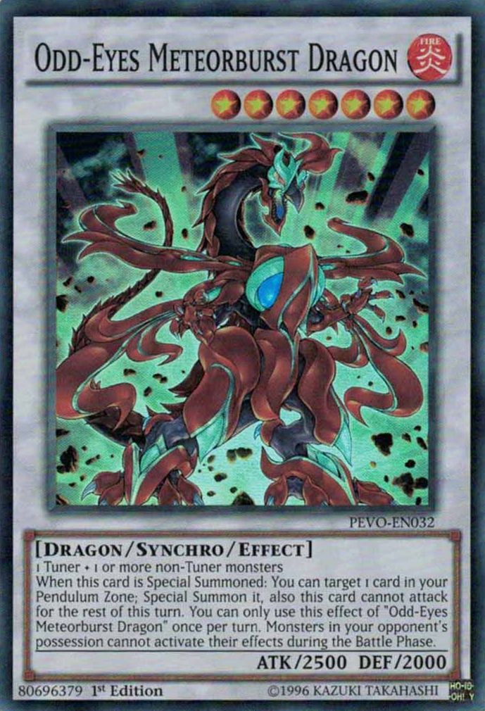 Odd-Eyes Meteorburst Dragon [PEVO-EN032] Super Rare | Play N Trade Winnipeg