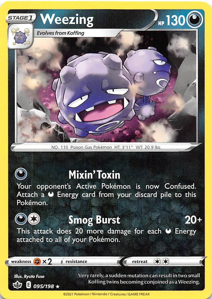 Weezing (095/198) [Sword & Shield: Chilling Reign] | Play N Trade Winnipeg