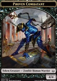 Proven Combatant // Zombie Double-sided Token [Hour of Devastation Tokens] | Play N Trade Winnipeg
