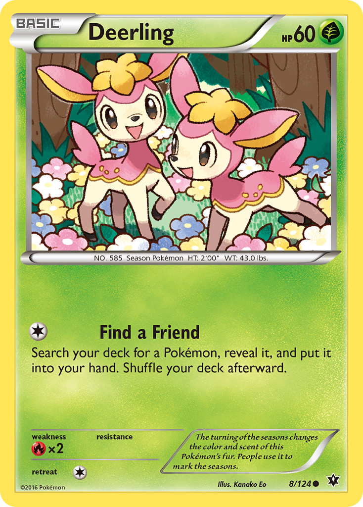 Deerling (8/124) [XY: Fates Collide] | Play N Trade Winnipeg