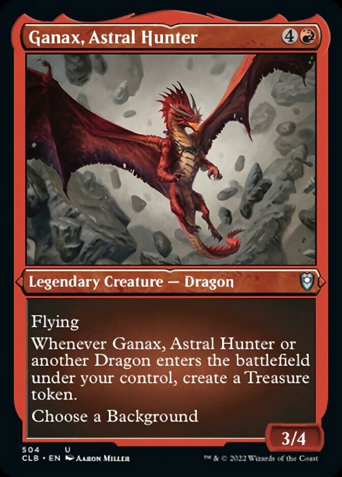 Ganax, Astral Hunter (Foil Etched) [Commander Legends: Battle for Baldur's Gate] | Play N Trade Winnipeg