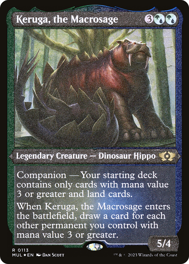 Keruga, the Macrosage (Foil Etched) [Multiverse Legends] | Play N Trade Winnipeg