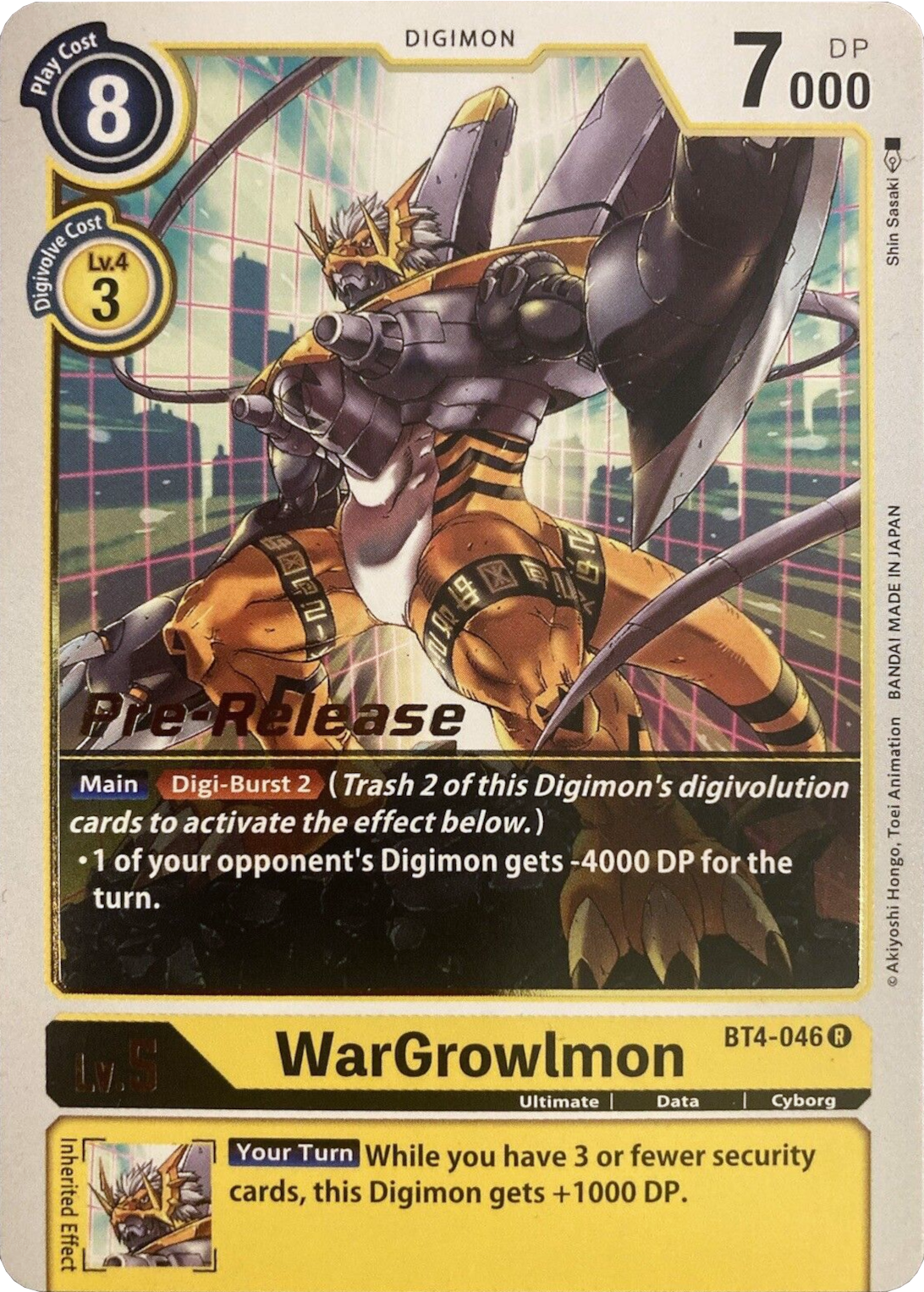 WarGrowlmon [BT4-046] [Great Legend Pre-Release Promos] | Play N Trade Winnipeg