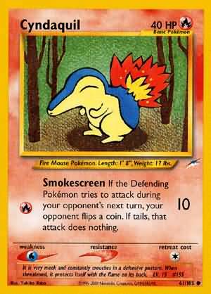 Cyndaquil (61/105) [Neo Destiny Unlimited] | Play N Trade Winnipeg