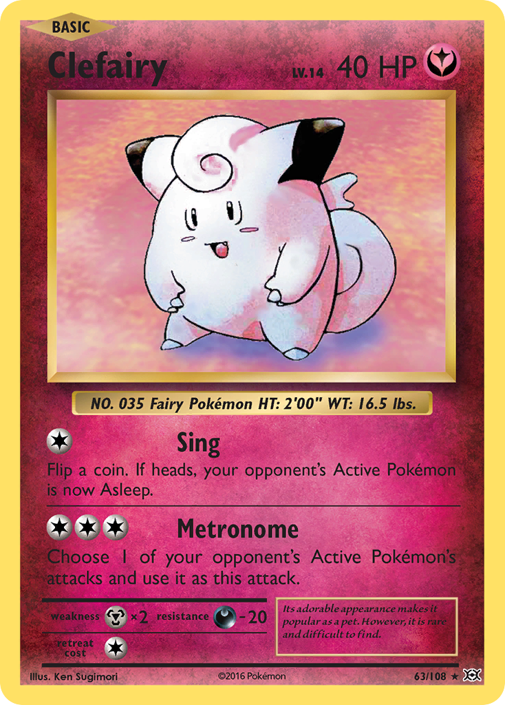 Clefairy (63/108) [XY: Evolutions] | Play N Trade Winnipeg