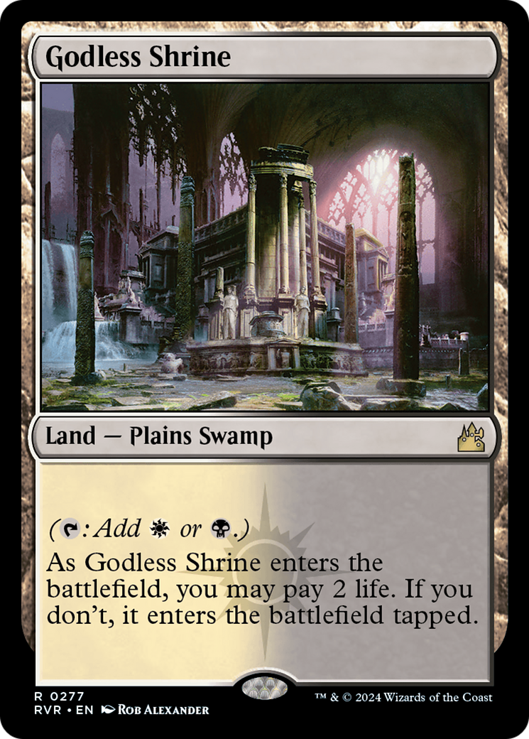 Godless Shrine [Ravnica Remastered] | Play N Trade Winnipeg