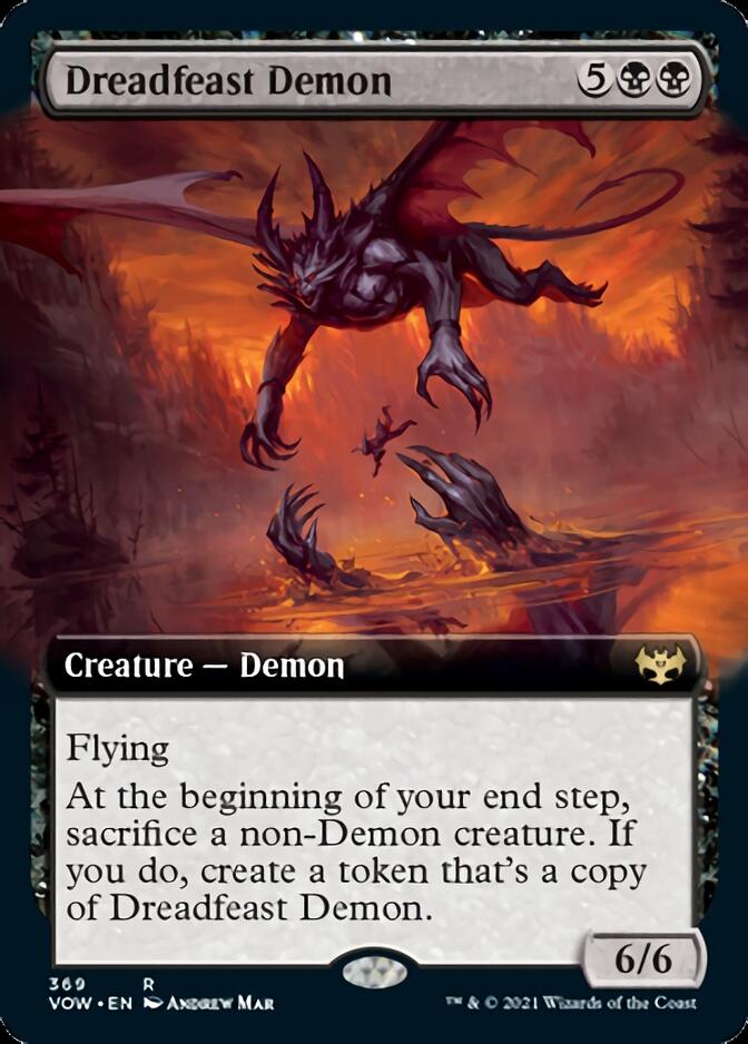 Dreadfeast Demon (Extended) [Innistrad: Crimson Vow] | Play N Trade Winnipeg