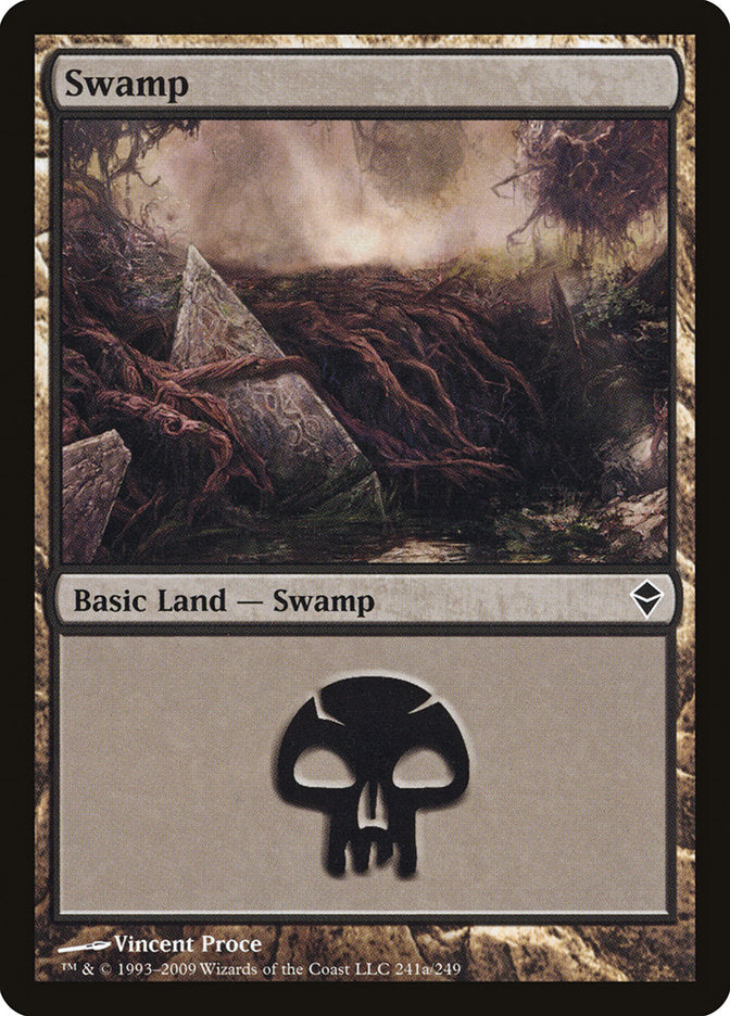 Swamp (241a) [Zendikar] | Play N Trade Winnipeg