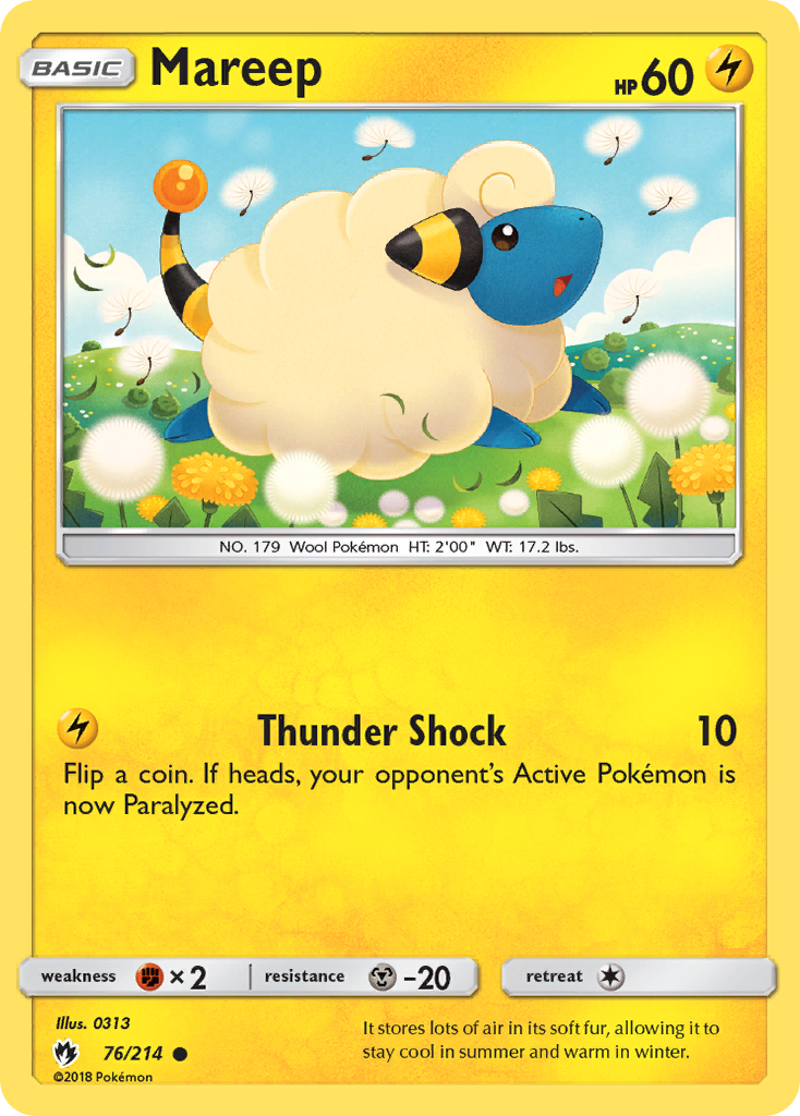 Mareep (76/214) [Sun & Moon: Lost Thunder] | Play N Trade Winnipeg