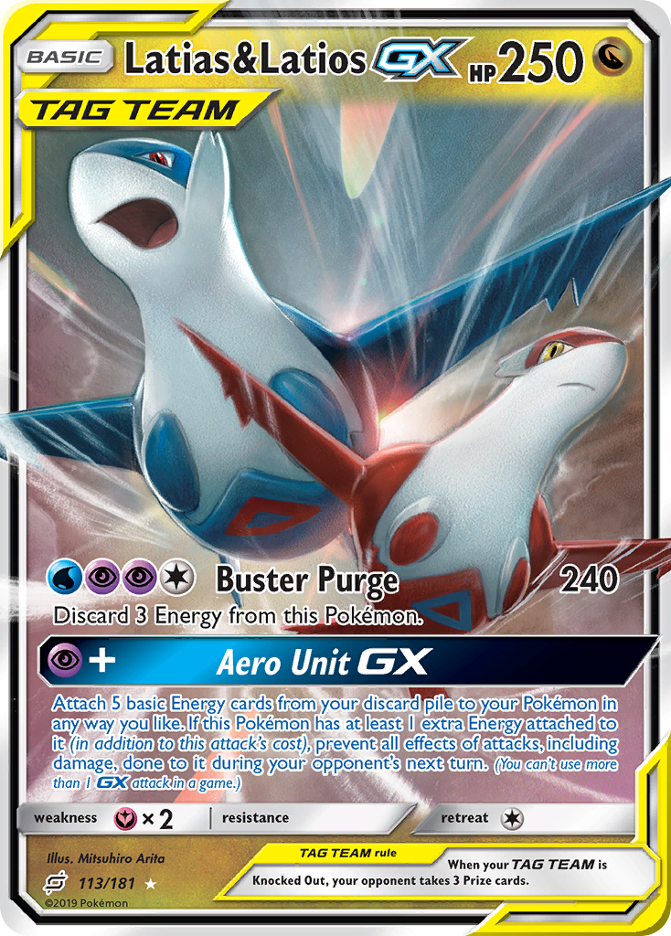 Latias & Latios GX (113/181) [Sun & Moon: Team Up] | Play N Trade Winnipeg