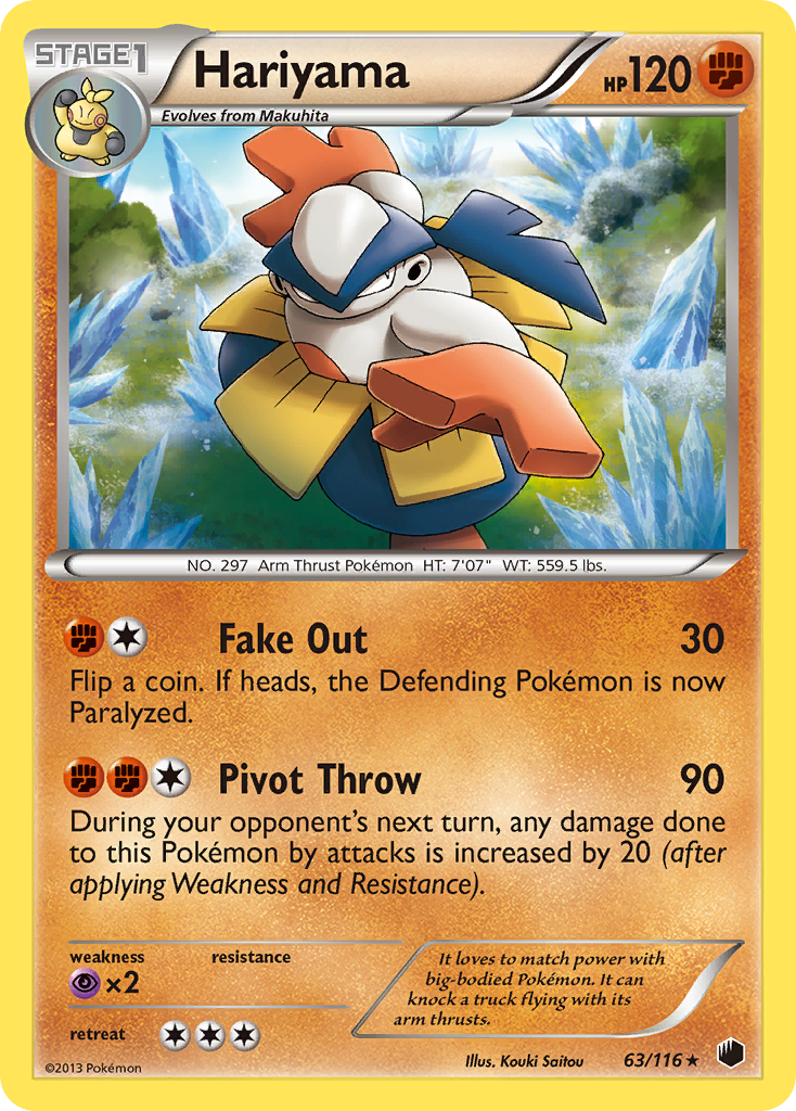 Hariyama (63/116) [Black & White: Plasma Freeze] | Play N Trade Winnipeg