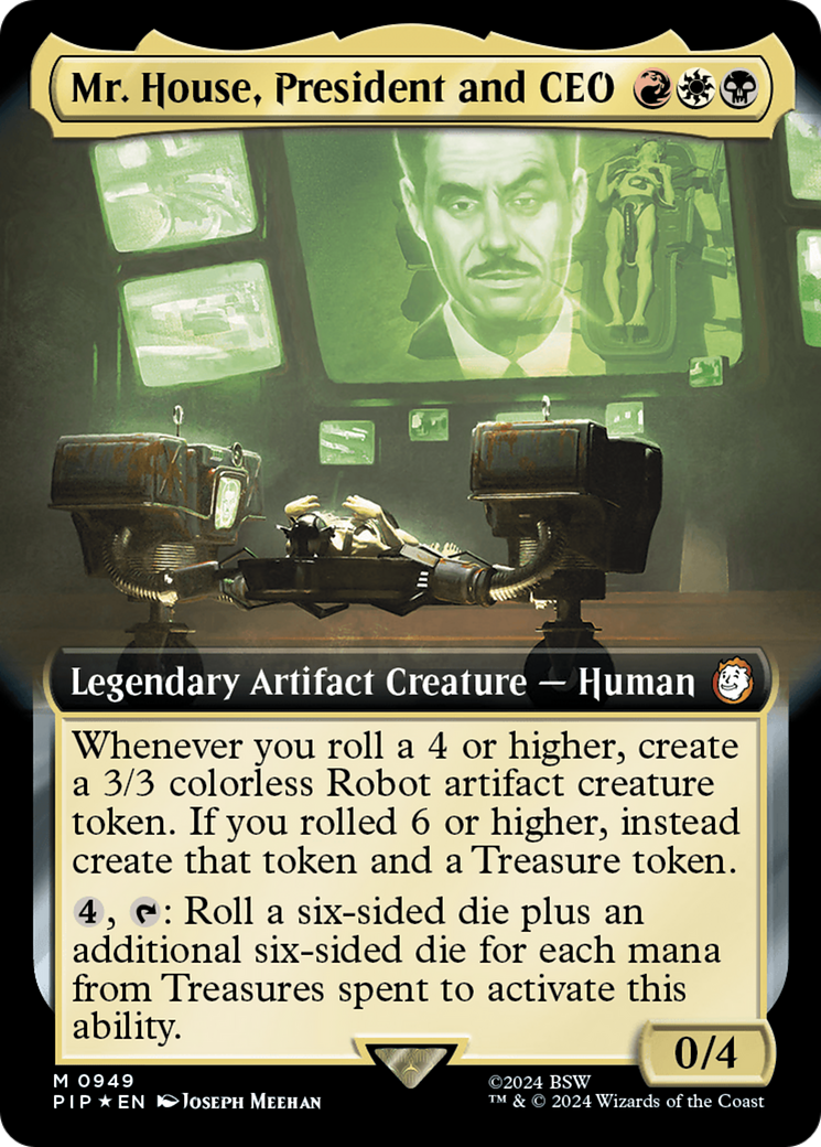 Mr. House, President and CEO (Extended Art) (Surge Foil) [Fallout] | Play N Trade Winnipeg