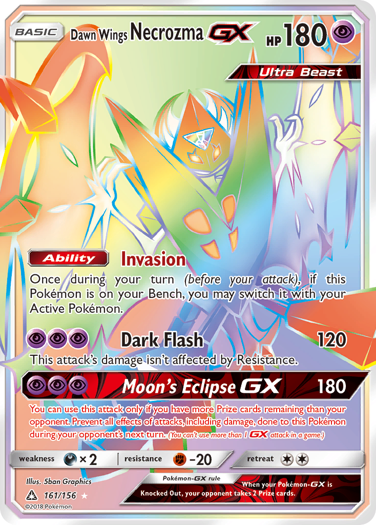 Dawn Wings Necrozma GX (161/156) [Sun & Moon: Ultra Prism] | Play N Trade Winnipeg