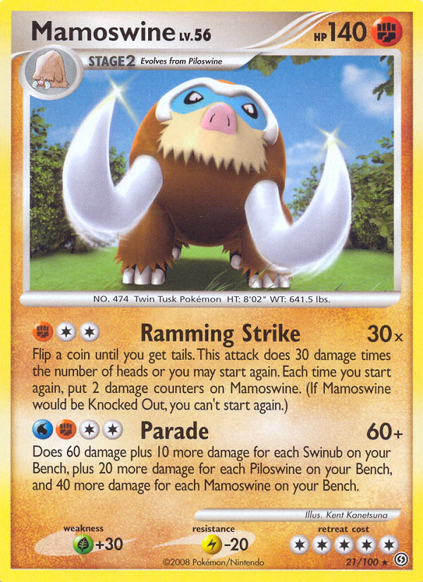 Mamoswine (21/100) [Diamond & Pearl: Stormfront] | Play N Trade Winnipeg