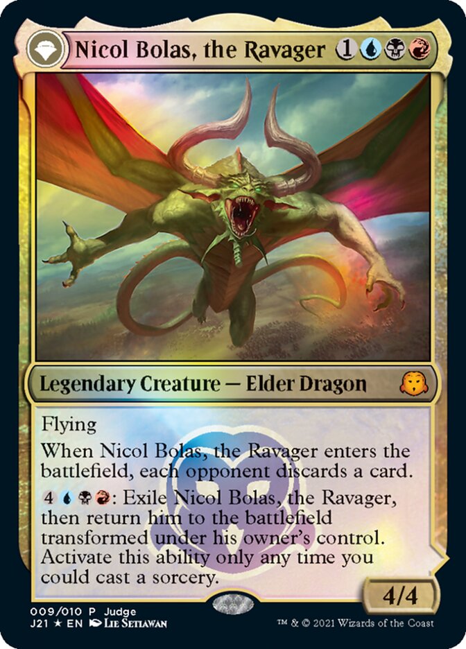 Nicol Bolas, the Ravager // Nicol Bolas, the Arisen [Judge Gift Cards 2021] | Play N Trade Winnipeg