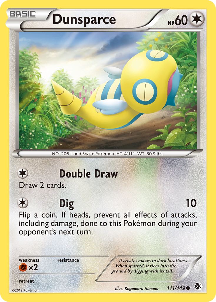 Dunsparce (111/149) [Black & White: Boundaries Crossed] | Play N Trade Winnipeg