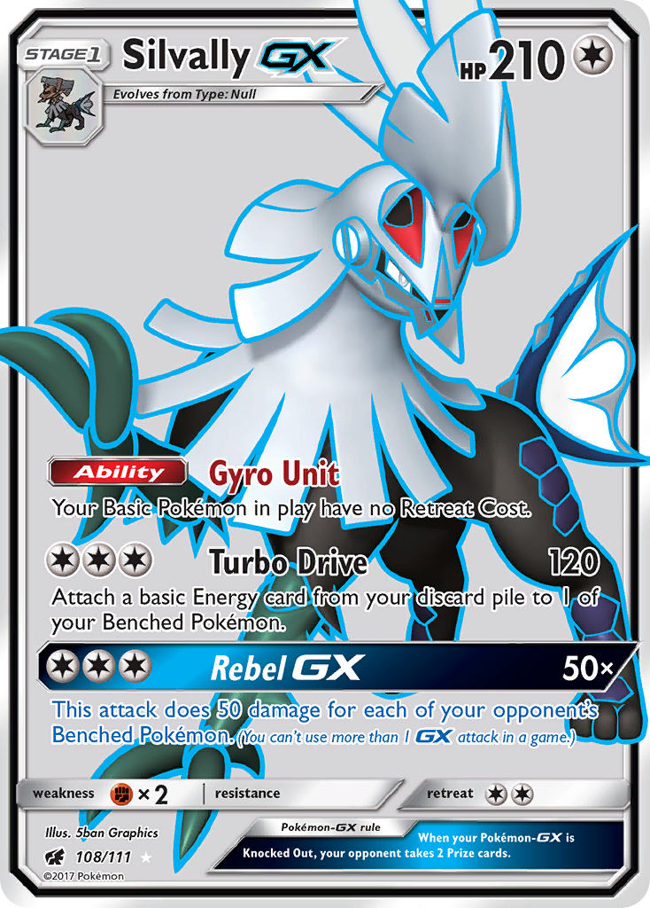 Silvally GX (108/111) [Sun & Moon: Crimson Invasion] | Play N Trade Winnipeg