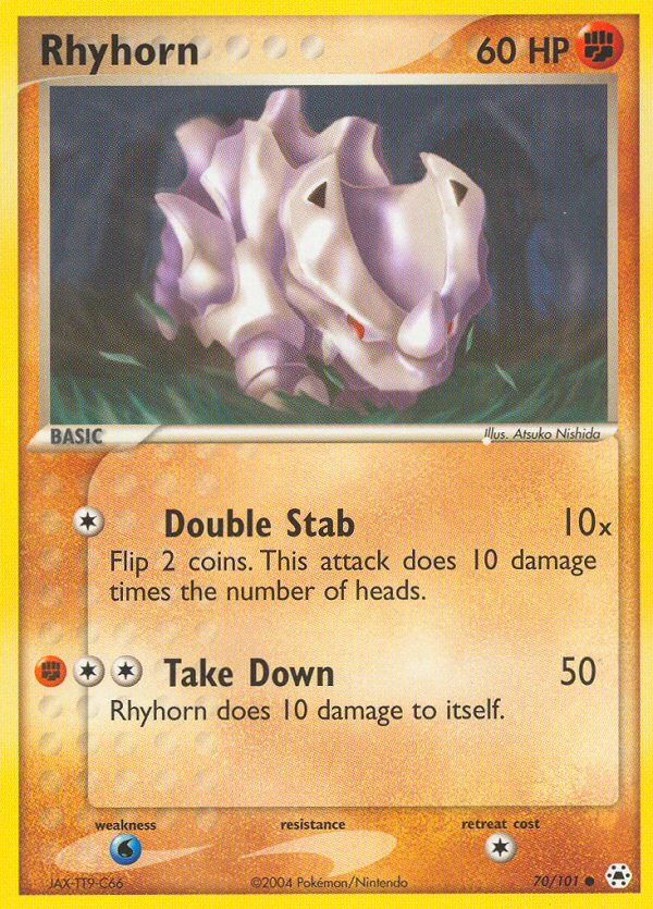 Rhyhorn (70/101) [EX: Hidden Legends] | Play N Trade Winnipeg