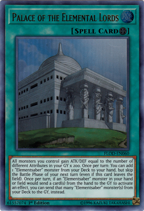 Palace of the Elemental Lords [FLOD-EN060] Ultra Rare | Play N Trade Winnipeg