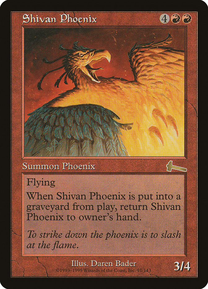 Shivan Phoenix [Urza's Legacy] | Play N Trade Winnipeg