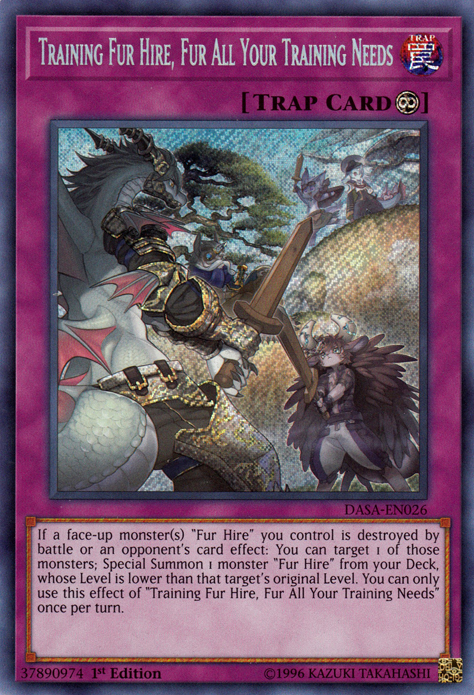 Training Fur Hire, Fur All Your Training Needs [DASA-EN026] Secret Rare | Play N Trade Winnipeg