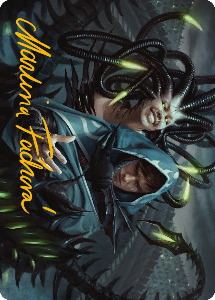 Phyrexian Arena Art Card (Gold-Stamped Signature) [Phyrexia: All Will Be One Art Series] | Play N Trade Winnipeg