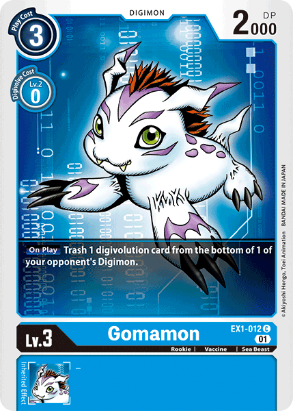 Gomamon [EX1-012] [Classic Collection] | Play N Trade Winnipeg