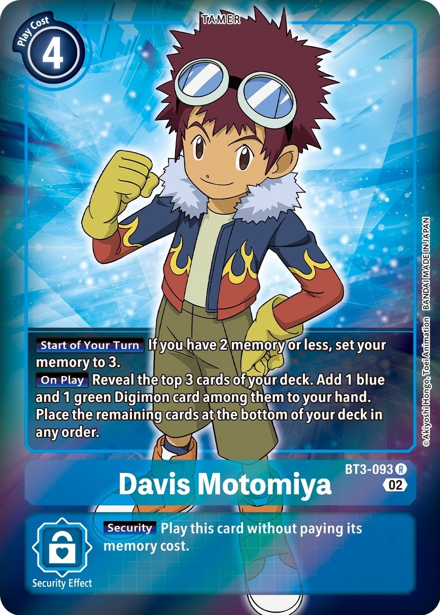 Davis Motomiya [BT3-093] (Alternate Art) [Starter Deck: Jesmon] | Play N Trade Winnipeg