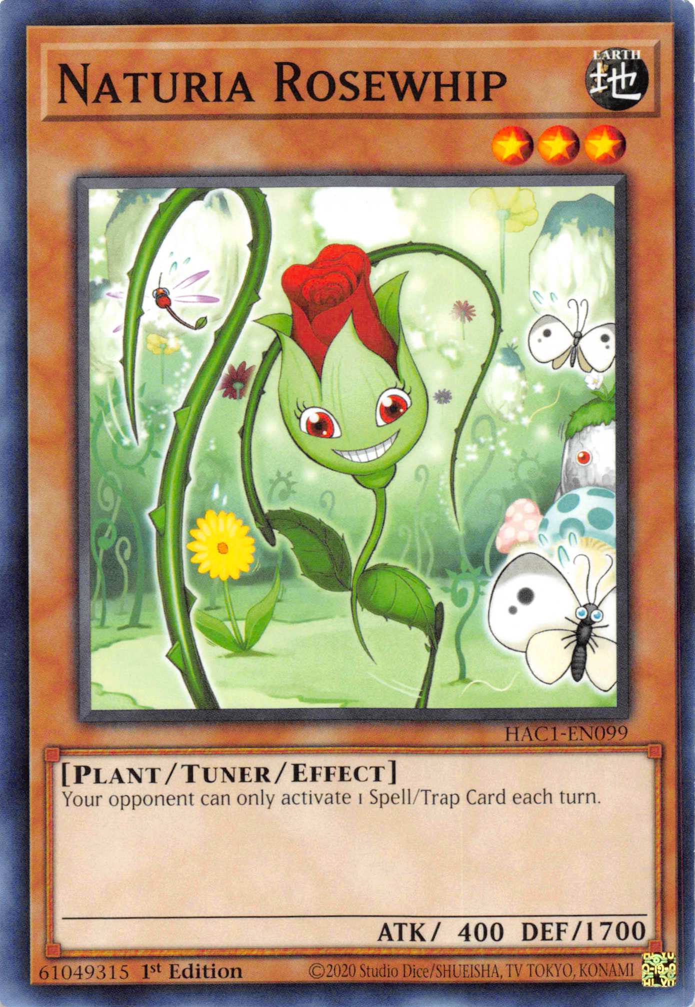 Naturia Rosewhip [HAC1-EN099] Common | Play N Trade Winnipeg