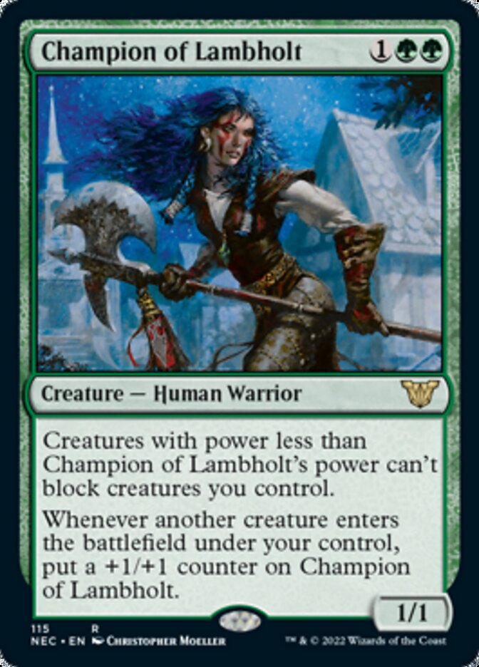 Champion of Lambholt [Kamigawa: Neon Dynasty Commander] | Play N Trade Winnipeg