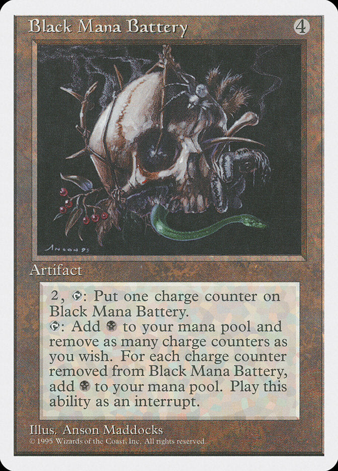 Black Mana Battery [Fourth Edition] | Play N Trade Winnipeg