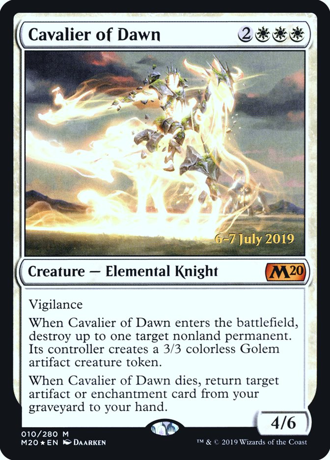 Cavalier of Dawn  [Core Set 2020 Prerelease Promos] | Play N Trade Winnipeg