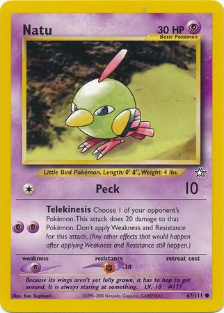 Natu (67/111) [Neo Genesis Unlimited] | Play N Trade Winnipeg