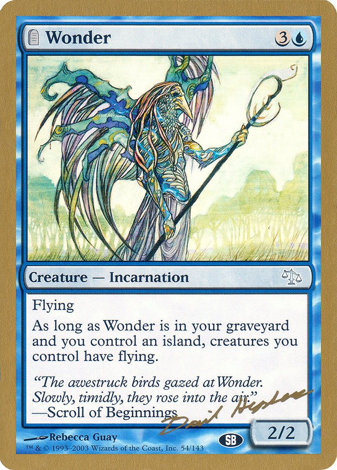 Wonder (Dave Humpherys) (SB) [World Championship Decks 2003] | Play N Trade Winnipeg