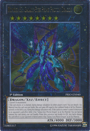 Number 62: Galaxy-Eyes Prime Photon Dragon [PRIO-EN040] Ultimate Rare | Play N Trade Winnipeg