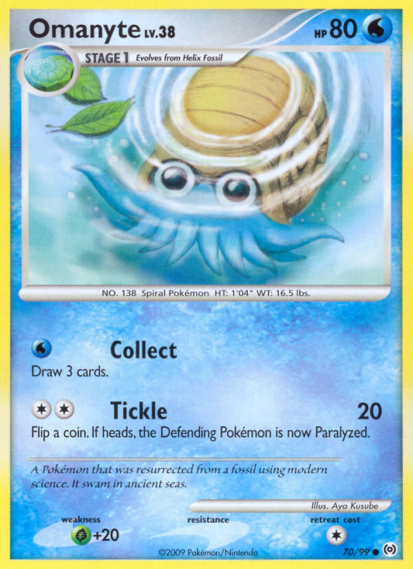 Omanyte (70/99) [Platinum: Arceus] | Play N Trade Winnipeg