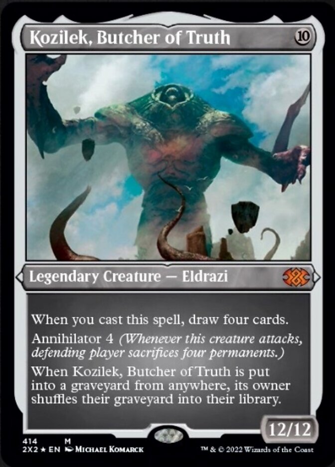 Kozilek, Butcher of Truth (Foil Etched) [Double Masters 2022] | Play N Trade Winnipeg