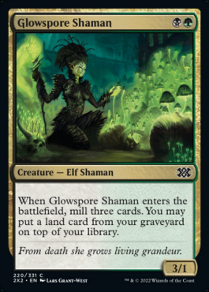 Glowspore Shaman [Double Masters 2022] | Play N Trade Winnipeg