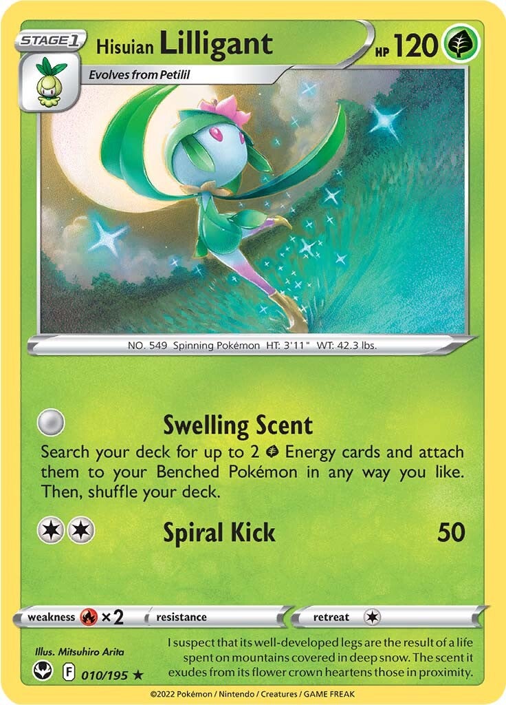 Hisuian Lilligant (010/195) [Sword & Shield: Silver Tempest] | Play N Trade Winnipeg