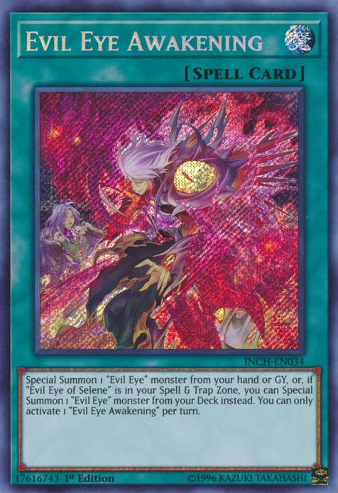 Evil Eye Awakening [INCH-EN034] Secret Rare | Play N Trade Winnipeg